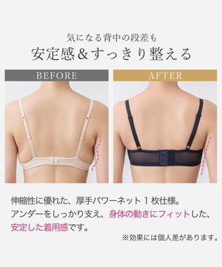 BRADELIS New York 【BRADELIS New York / 育乳補整ブラ・STEP1 集める】ジャスミンステップ1ブラ25A2 ネイビー