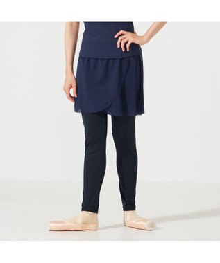 Chacott スカート付レギンス ネイビー