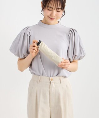 MOONBAT Fuwacool(フワクール) フワクールホワイト 晴雨兼用日傘 折りたたみ傘 プレーングログラン 軽量 一級遮光／遮熱／UV キャメル