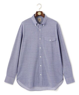 J.PRESS MEN 【KING SIZE】ギンガムネルジャージ シャツ/B.D