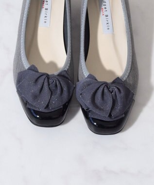 Bridget Birkin 【Bridget Birkin Walk】ラメリボンウォーキングパンプス ブラックコンビ