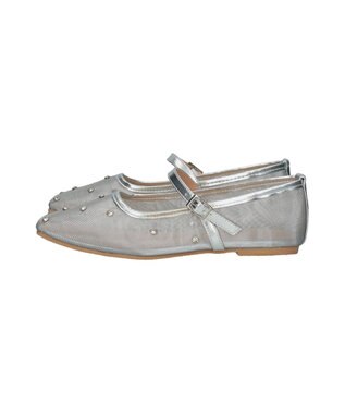 Bridget Birkin 【Bridget Birkin】ドットビジューチュールフラットシューズ シルバー雑材