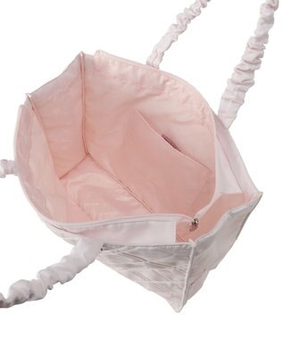 Maison de FLEUR ギャザーハンドルキルティングキャリーオンバッグ Light Pink