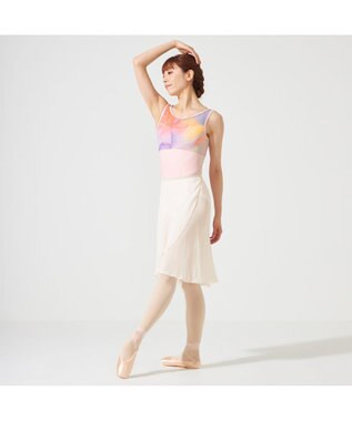 Chacott 【NOZOMI YUASA】ノースリーブレオタード ローズプリント