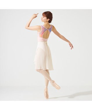 Chacott 【NOZOMI YUASA】ノースリーブレオタード ローズプリント