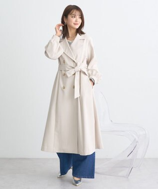 earth music&ecology パフスリーブトレンチコート