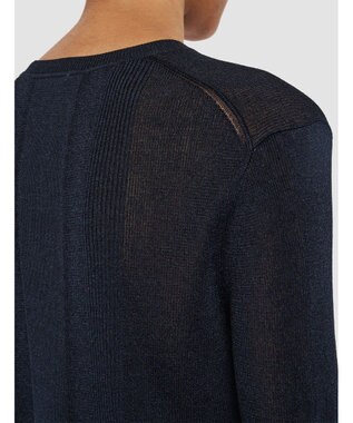 JOSEPH クリスピーレーヨン　ショートスリーブニット Navy