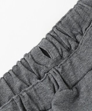 組曲 KIDS 【150-160㎝】カットショート パンツ チャコール系