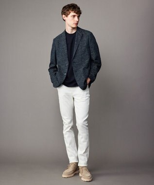 JOSEPH ABBOUD 【キングサイズ・軽量/ストレッチ/洗える/速乾/JAPANファブリック】コンフォータブルジャージー ジャケット ネイビー系