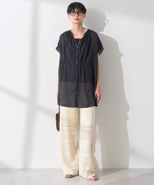 AMERICAN HOLIC レース編みニットパンツ Ivory