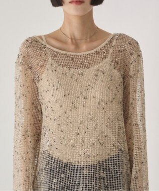 WEGO 【ANGIE VINTAGE】メッシュワンピース ホワイトアイボリー