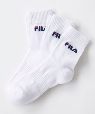 FILA GOLF／marie claire 【FILA GOLF】ジャカードデザイン３Ｐミドルソックス