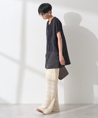 AMERICAN HOLIC レース編みニットパンツ Ivory