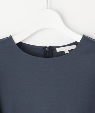 自由区 L 【カタログ掲載・洗える】エンブロイダリーコンビジャージ カットソー インク