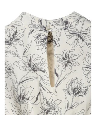 earth music&ecology リブドッキングフラワーワンピース Ivory