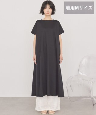 AMERICAN HOLIC 【選べる丈】フレアワンピース Black