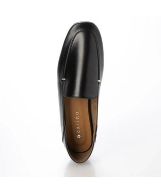 MODE ET JACOMO <carino>スクエアトゥフラットシューズ ブラック