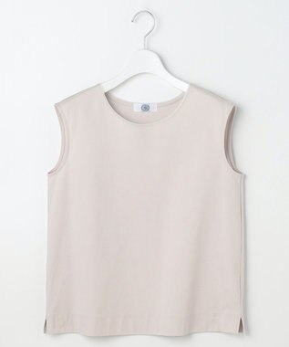 J.PRESS LADIES S スムースジャージー ノースリーブ カットソー グレージュ系
