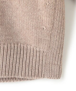 BEIGE， 【洗える】LEADER / フェイクレザーポケットクルーネックトップス Taupe