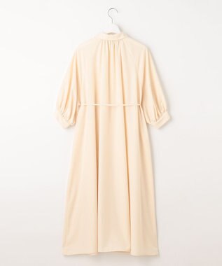 Feroux 【洗える】パフスリーブシャツ ワンピース ライトイエロー系