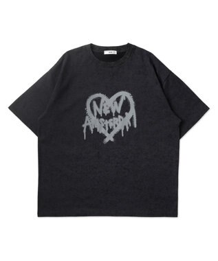 WEGO 【ユニセックス着用ITEM】スノーダイグラフィックT ブラック