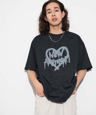 WEGO 【ユニセックス着用ITEM】スノーダイグラフィックT ブラック