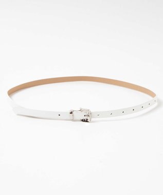 WEGO Lデザインバックル細ベルト ホワイト