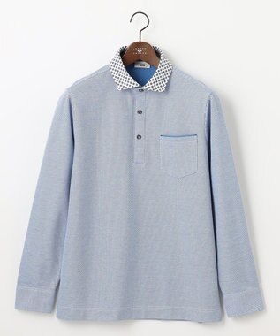 JOSEPH ABBOUD 【25SS・オーガニックコットン使用】ダディ ポロシャツ ブルー系