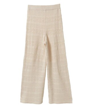 AMERICAN HOLIC レース編みニットパンツ Ivory