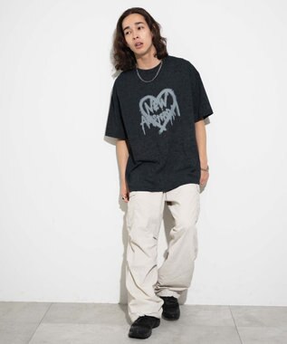 WEGO 【ユニセックス着用ITEM】スノーダイグラフィックT ブラック