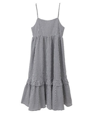 Green Parks ・ＥＬＥＮＣＡＲＥ　ＤＵＥ　ギンガムキャミワンピース Off White