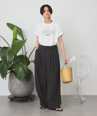 AMERICAN HOLIC 【マルチ機能】カレッジロゴＴシャツ Off White