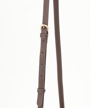 LA BAGAGERIE グリッドキルティングショルダー グレージュ