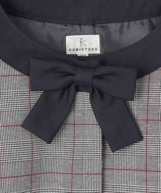 組曲 KIDS 【150-170㎝】グレンチェックジャケット＆プリーツワンピース セット ネイビー×チェック系