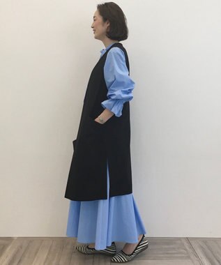 UNFILO 【撥水/撥油】ワンピース スカイブルー系