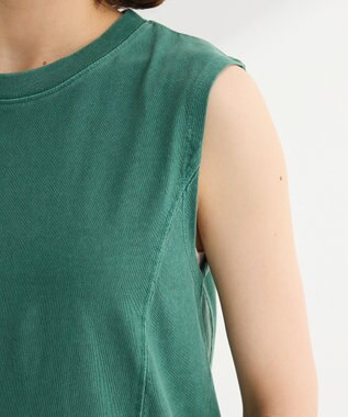 Green Parks ・ＤＯＵＢＬＥ　ＦＬＡＧＳ　ピグメント切替ノースリ Green