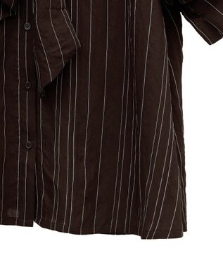 Green Parks ２ＷＡＹボウタイバルーンスリーブブラウス Brown