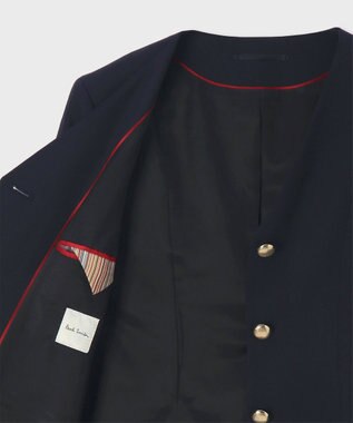 Paul Smith トラベル ノーカラー ジャケット ネイビー