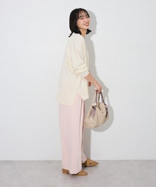 Green Parks ここちニットＶネックカーディガン Ecru