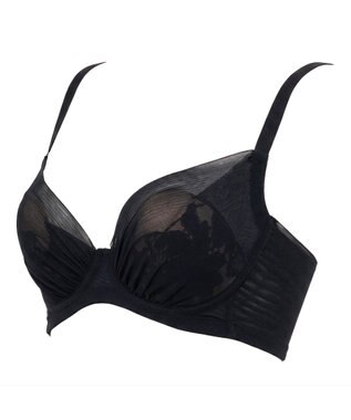 BRADELIS New York 【BRADELIS FIT】Sheer Skin Bra 補正下着 補整 ブラジャー 響きにくいモールドカップ ブラック