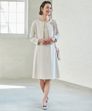 TOCCA 【洗える！】SUNNY DRESS ドレス ベージュ系