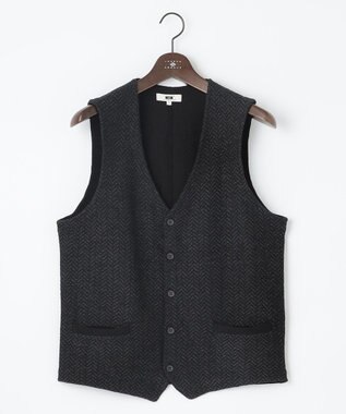 JOSEPH ABBOUD 【軽量/イージーケア】 KARL KARL ニット ベスト ブラック系