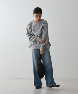 AMERICAN HOLIC Ｌｉｂｅｒｔｙ　Ｐａｒｋ刺繍スウェット2 Light Gray Mixture