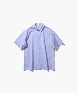 ATON SUVIN BROAD | オーバーサイズシャツ - UNISEX SAX STRIPE