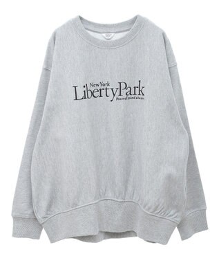 AMERICAN HOLIC Ｌｉｂｅｒｔｙ　Ｐａｒｋ刺繍スウェット2 Light Gray Mixture
