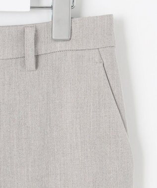 自由区 L 【WEB限定カラーあり/洗える/撥水加工】TRギャバ テーパード パンツ ベージュ系