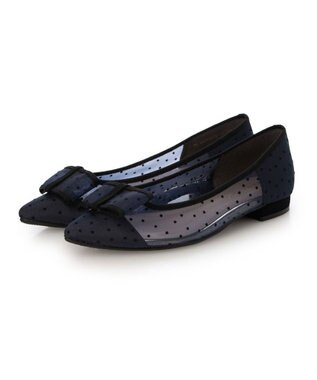 MODE ET JACOMO <carino>ドットチュールパンプス