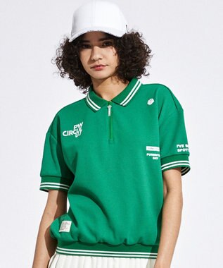 PW CIRCULUS 【WOMEN】ワッフルポロ ゴルフウェア レディース グリーン系