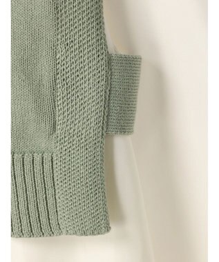 Green Parks ＳＥＴ２点　ニットベスト＋シャツワンピース Green