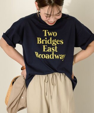 AMERICAN HOLIC カラーロゴTシャツ Navy